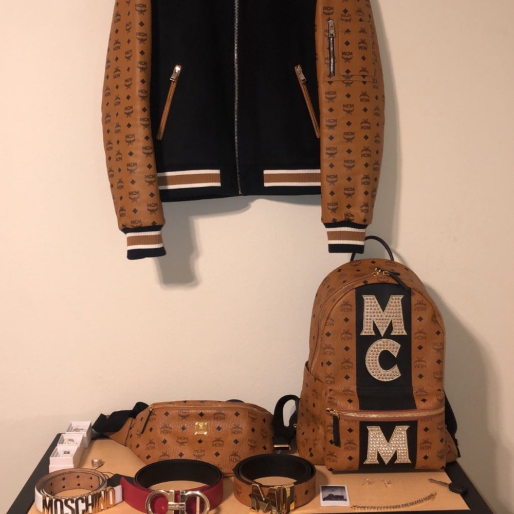 mcm bomber jacket